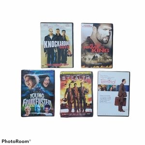 5 DVD bundle Young Frankenstein Stealth Action In the Name of the King Terminal